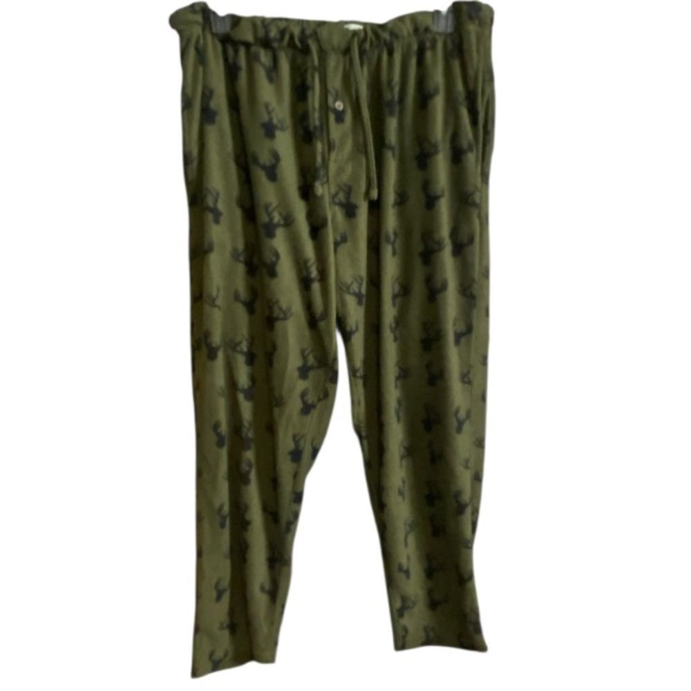 Buckhorn River Deer Antler Lounge Pant Men XL Deer Hunting Sleepwear Has Pockets